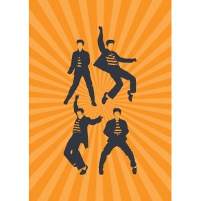 Pop Art: Elvis - Greeting Card