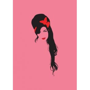 Pop Art: Amy Winehouse (Pink) - Greeting Card