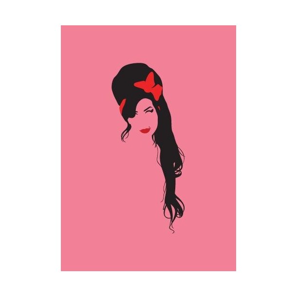 Pop Art: Amy Winehouse (Pink) - Greeting Card