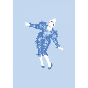 Pop Art: Bowie (Clown) - Greeting Card
