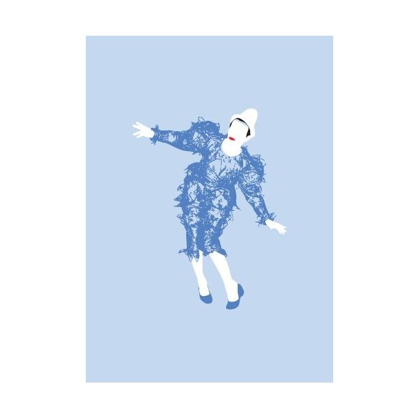 Pop Art: Bowie (Clown) - Greeting Card