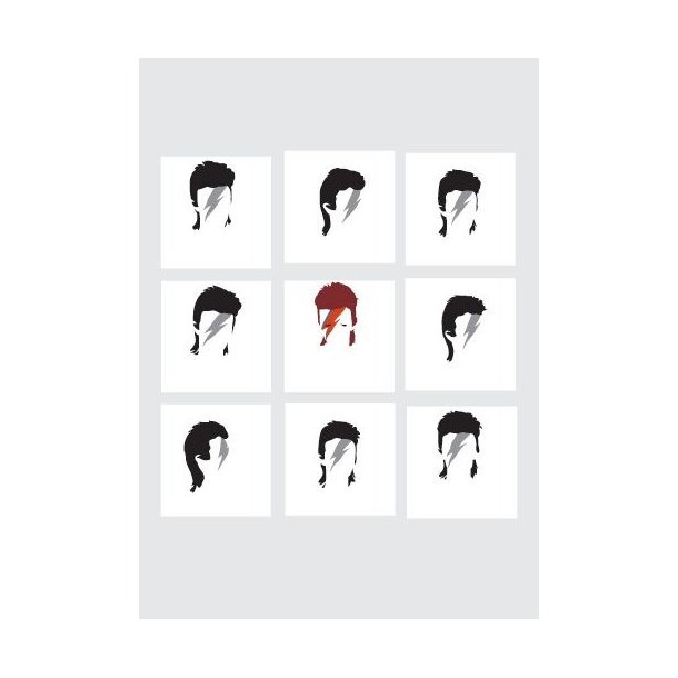 Pop Art: Bowie Contact Sheet - Greeting Card