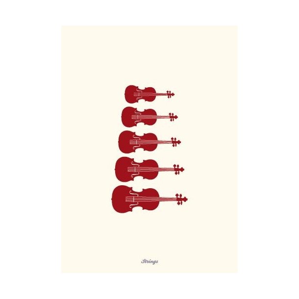 Vintage: String Instruments - Greeting Card