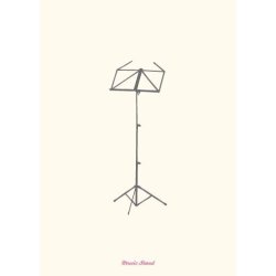 Vintage: Music Stand - Greetings Card