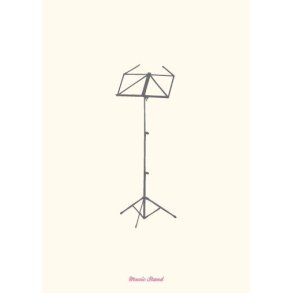 Vintage: Music Stand - Greetings Card