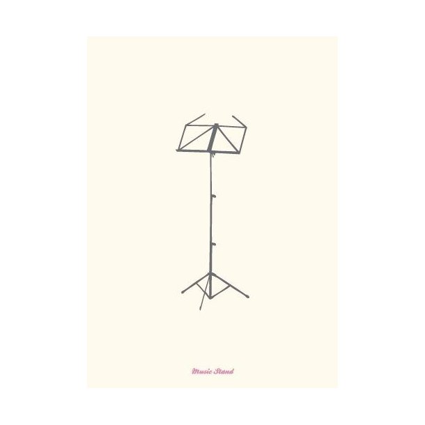Vintage: Music Stand - Greetings Card
