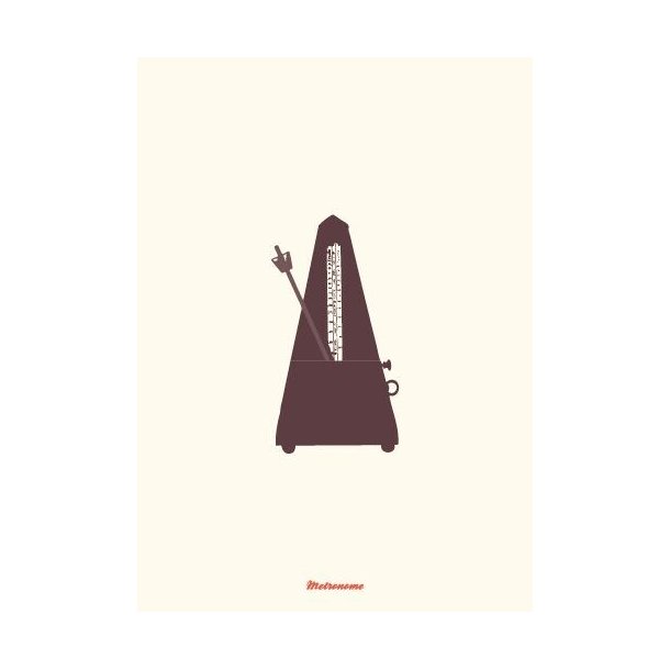 Vintage: Metronome - Greeting Card