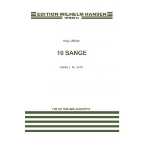 Hugo Alfen: 10 Sange Hfte 2 (Sang 8-10) - Voice and piano