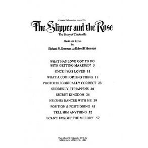 Richard/Robert Sherman: Selections From 'The Slipper And The Rose'