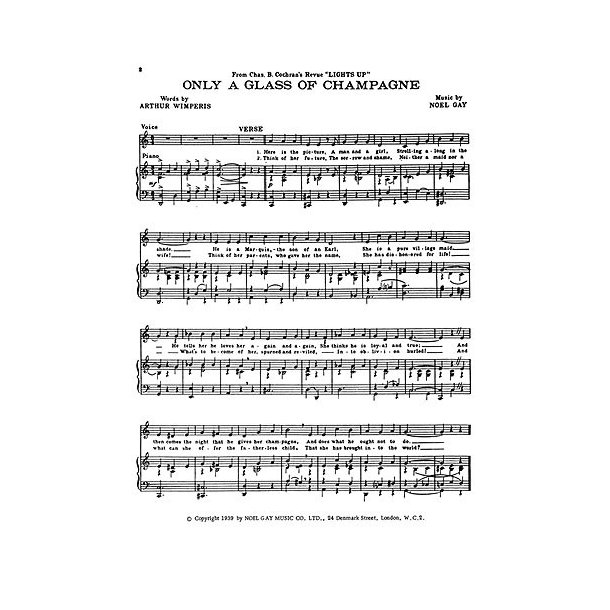 Noel Gay: Only A Glass Of Champagne