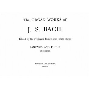 J.S. Bach: Fantasia & Fugue In G Minor For Organ