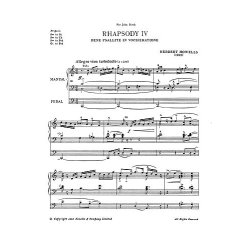 Herbert Howells: Rhapsody IV And Prelude De Profundis for Organ