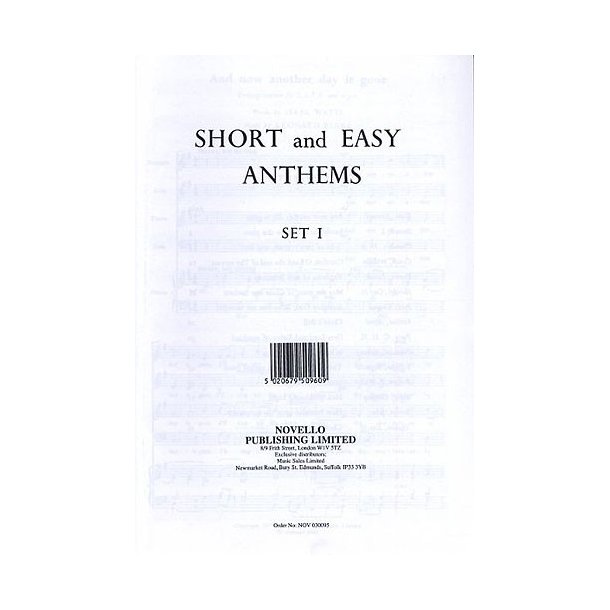 Short And Easy Anthems: Set 1