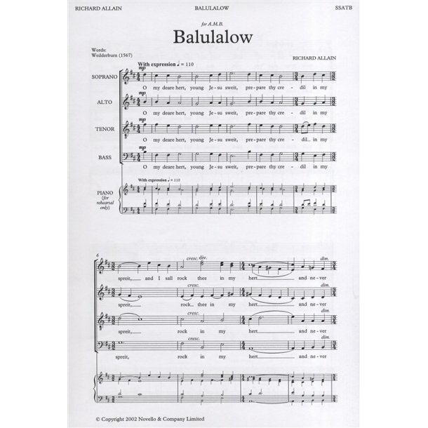 Richard Allain: Balulalow