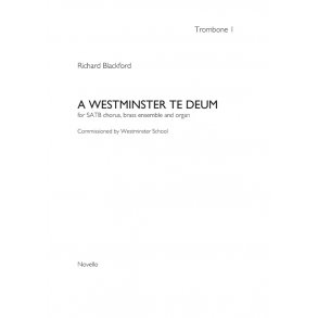 Richard Blackford: A Westminster Te Deum (Brass Ensemble Parts)