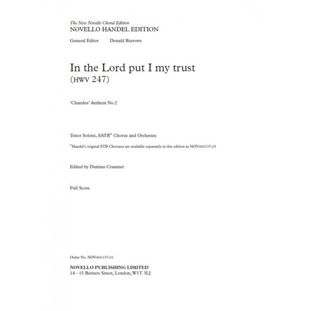 Handel Lord Put Trust (Cranmer) Fs