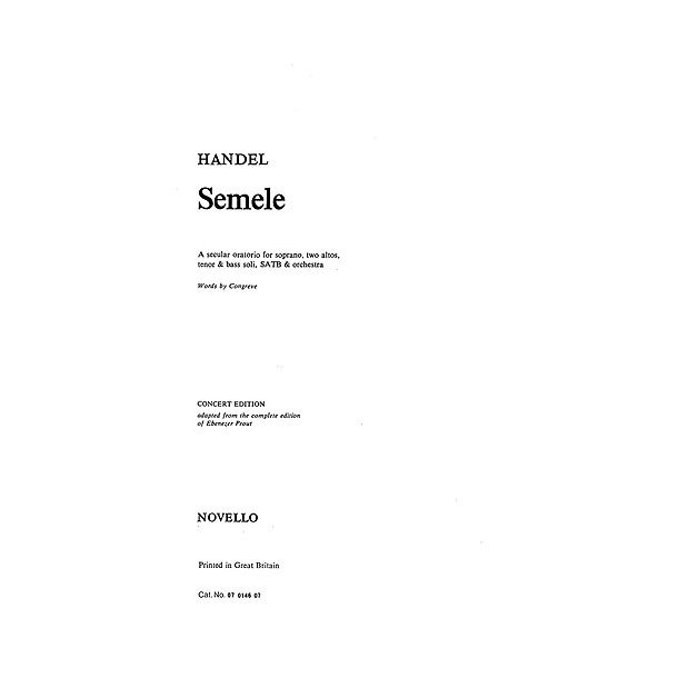 Handel: Semele (Abridged Edition)- Vocal Score