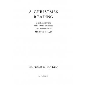 Martin Shaw: Christmas Reading (Vocal Score)