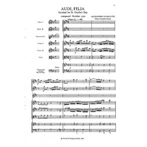 Alessandro Scarlatti: Audi Filia (Vocal Score)