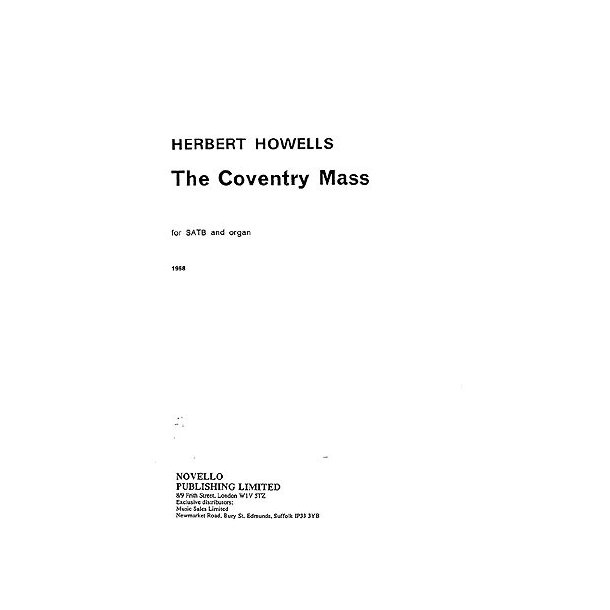 Herbert Howells: Coventry Mass (Vocal Score)