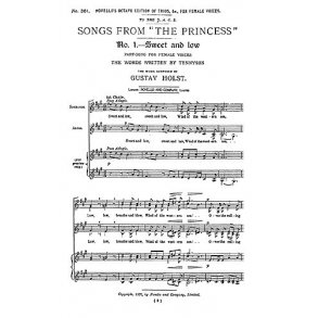 Gustav Holst: Songs From The Princess Op.20 SSAA