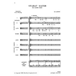 Orlando Lassus: Stabat Mater (Vocal Score)