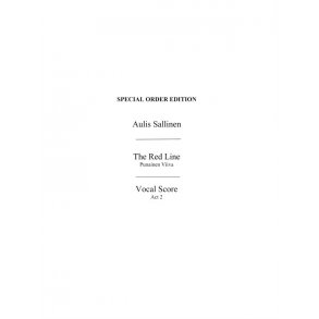 Aulis Sallinen: Red Line Op. 46 (Vocal Score)