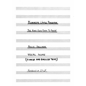 Sallinen: King Goes Forth (Vocal Score)