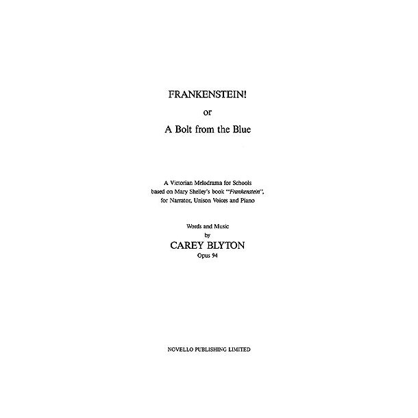 Frankenstein Vocal Score