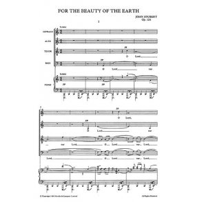 John Joubert: For The Beauty Of The Earth (Vocal Score)