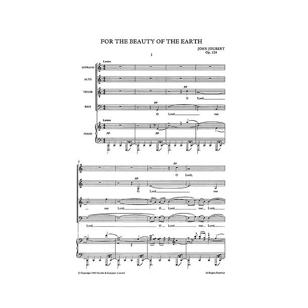 John Joubert: For The Beauty Of The Earth (Vocal Score)
