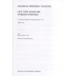 G.F. Handel: Let Thy Hand Be Strengthened