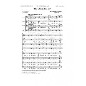 Kenneth Leighton: The Christ Child Lay