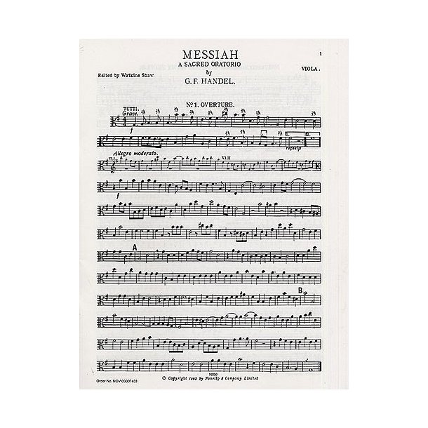 G.F. Handel: Messiah (Viola Part)