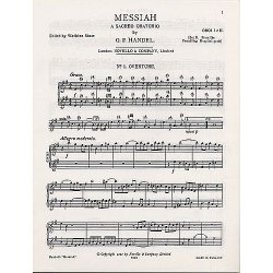 Handel: Messiah, A Sacred Oratorio for Oboe 1 &amp; 2 (Set B)