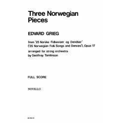 Edvard Grieg: Three Norwegian Pieces (Score)