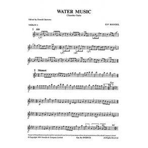 G.F. Handel: Water Music Chamber Suite (Parts)