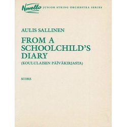 Sallinen From A Schoolchild's Diary String Orchestra Score