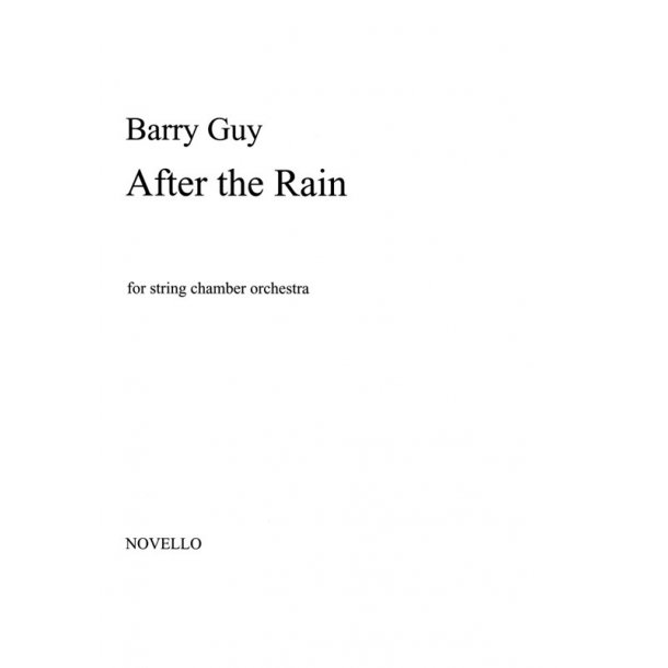 Barry Guy: After The Rain