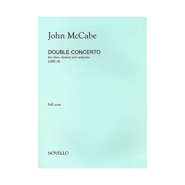 John McCabe: Double Concerto For Oboe, Clarinet and Orchestra (Study Score)
