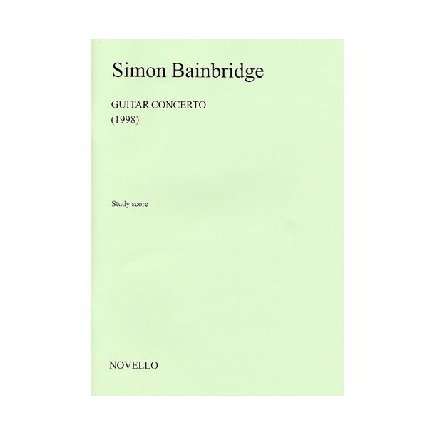 Simon Bainbridge: Guitar Concerto (Score)