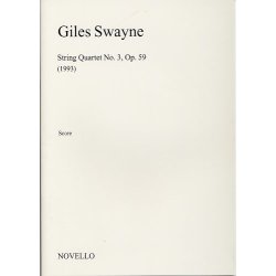 Giles Swayne: String Quartet No.3 Op.59 (Score)