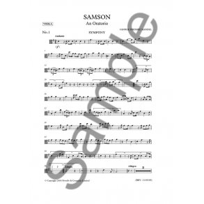 G.F. Handel: Samson (Viola Part)