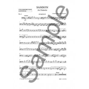 G.F. Handel: Samson (Cello/Double Bass Part)