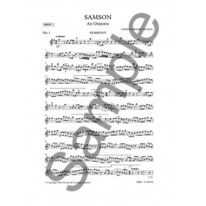 G.F. Handel: Samson (Oboe Parts)