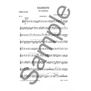 G.F. Handel: Samson (Horn Parts)