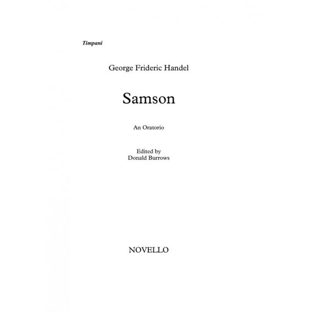 G.F. Handel: Samson (Timpani Part)