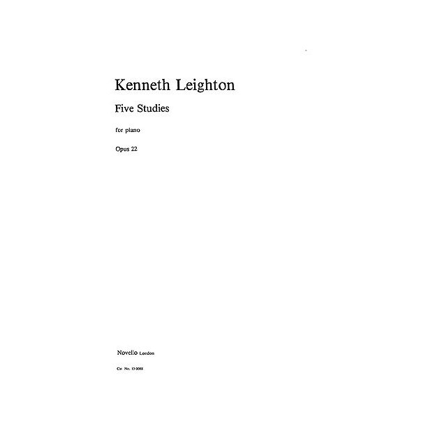 Kenneth Leighton: Five Piano Studies Op.22