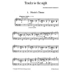 Richard Rodney Bennett: Tender Is The Night For Piano