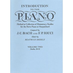 J.C. Bach And F.P. Ricci: Introduction To The Piano Volume Two